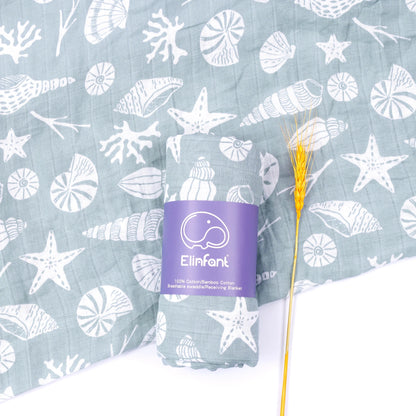 Elinfant Baby Organic Cotton Swaddle Wrap