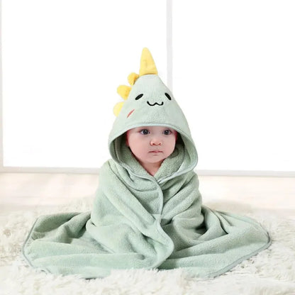 Animal Friends Cozy & Fun Hooded Baby Bath Towel