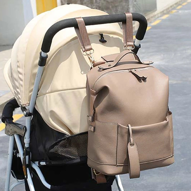 Multifunction Vegan Leather Nappy Bag