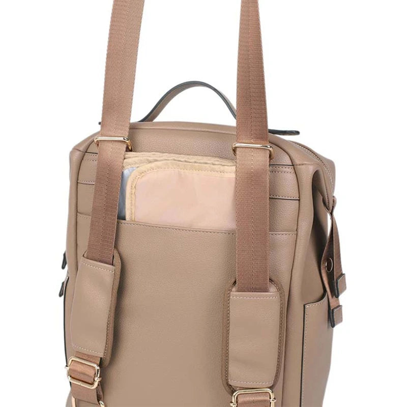 Multifunction Vegan Leather Nappy Bag